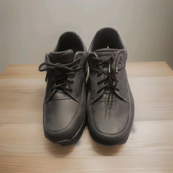 Dunham Men's Midland Non-slip Lace Up Oxford Work Sneakers Black Size 16 Leather - Picture 1 of 10